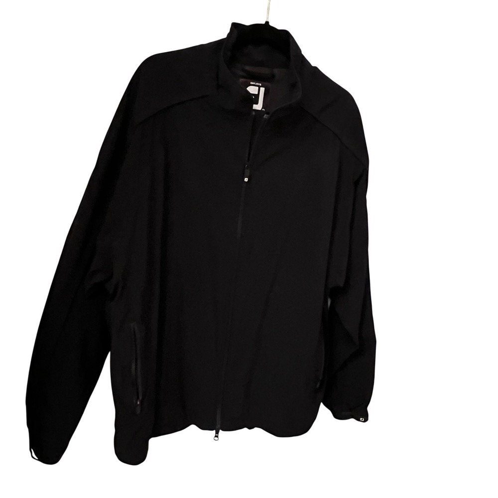 FootJoy FJ DryJoys Tour Collection Black Full Zip Golf Jacket.Fully lined.Men XL